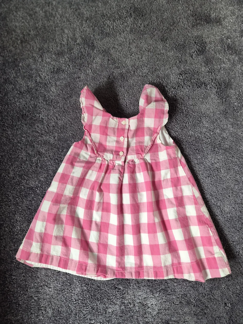 Gap Pink and White Gingham Baby Dress